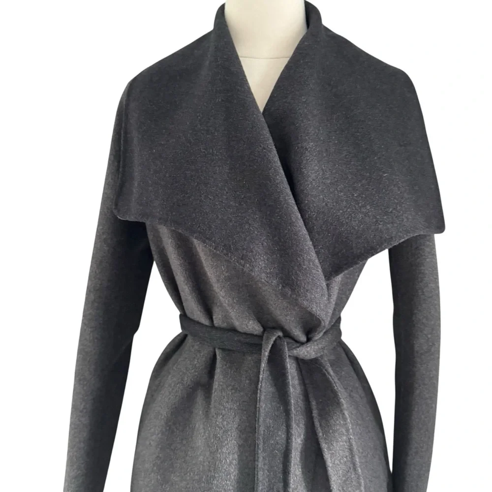 Soia & Kyo Wool Belted Wrap Coat - Picture 4 of 11